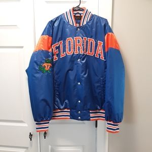 FLORIDA GATORS STADIUM JACKET BRAND NEW ALL EMBROIDERED SIZE LARGE
